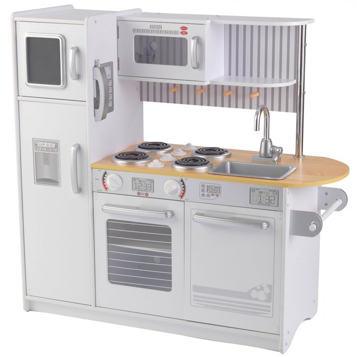 Bucatarie Alba de joaca Uptown White Play Kitchen  Kidkraft